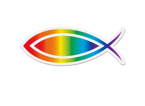 Aufkleber Ichthys/Regenbogenfisch