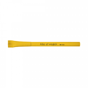 Kugelschreiber aus Papier | gelb