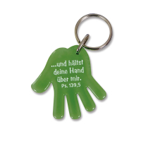 Schlüsselanhänger Hand | grün