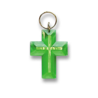 Schlüsselanhänger Kreuz | grün