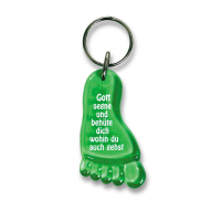 Schlüsselanhänger Fuß | grün