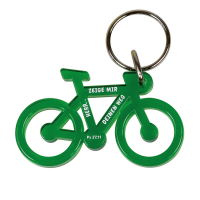 Schlüsselanhänger Fahrrad| grün