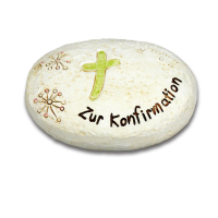 Geschenk-Stein - Konfirmation Kreuz