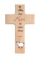 Holzkreuz mit Psalm 23